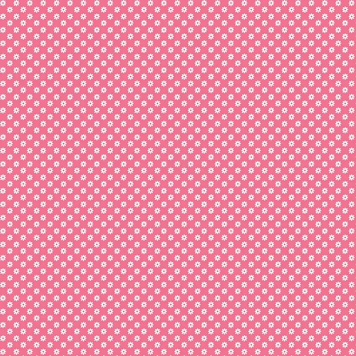 🌸 Frischer Stoff: Pinke Gänseblümchen-Stoff in leuchtendem Medium-Pink