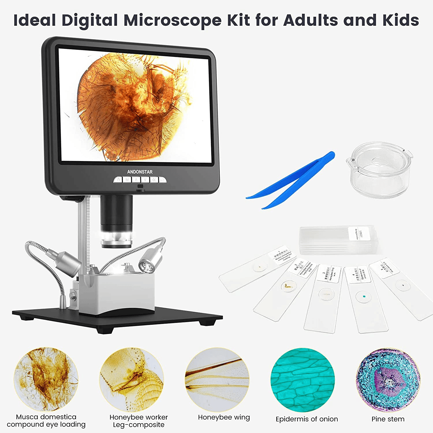 AD207S-10 Pro 10.1” HDMI LCD Digital Microscope – Andonstar