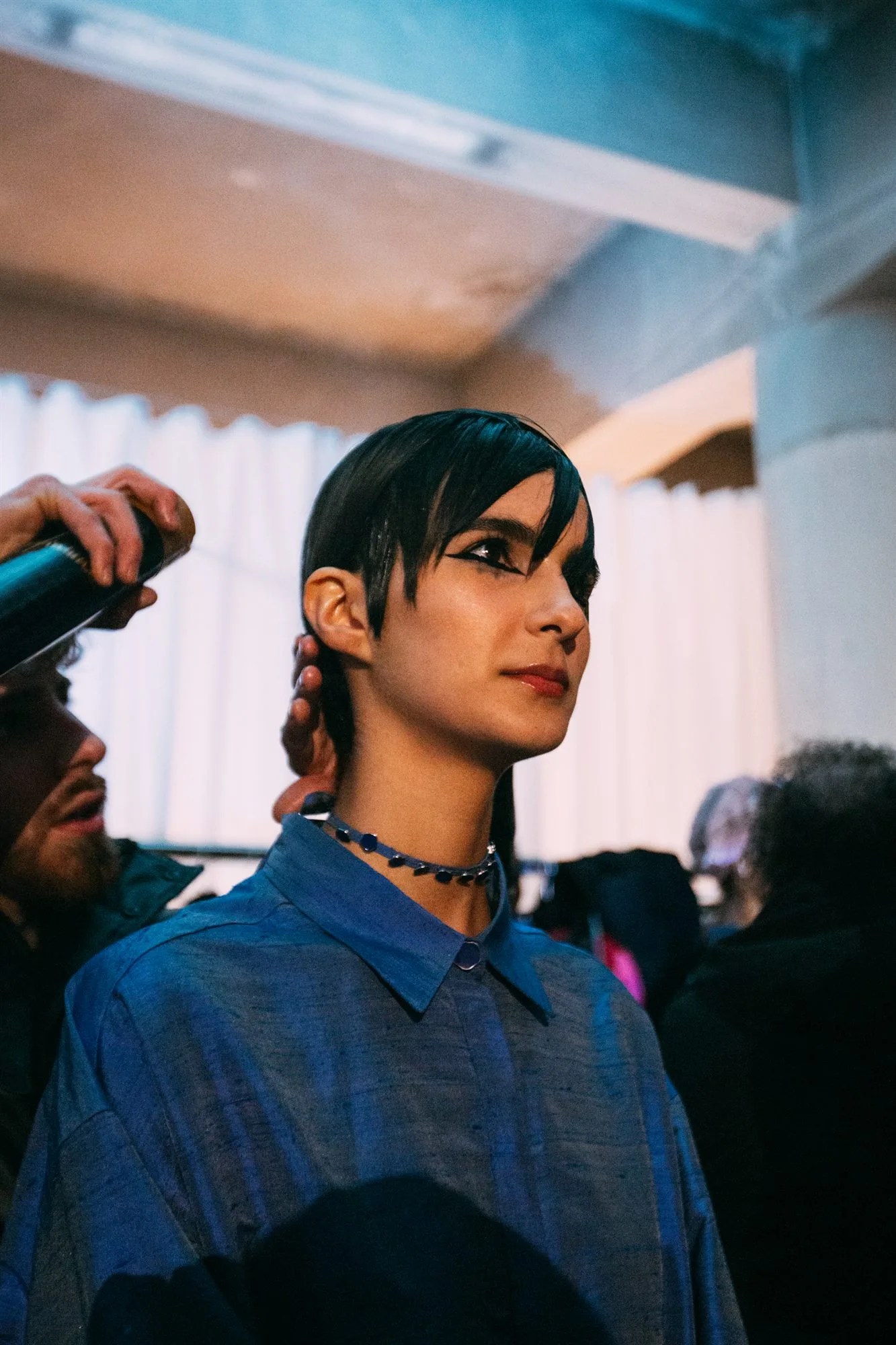 Frangia grafica realizzata nel backstage