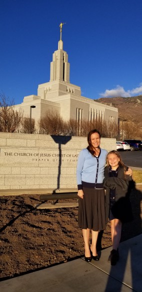 Oliva going to the temple for the first time