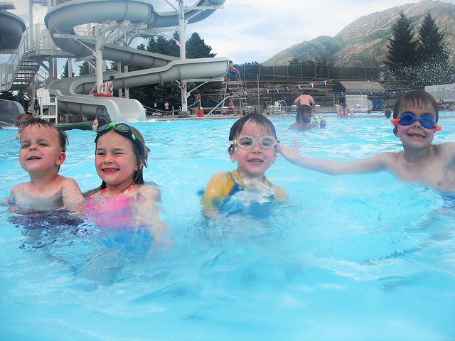 But we went to the pool