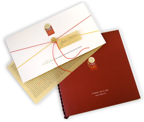 TIME 100 invitation and program