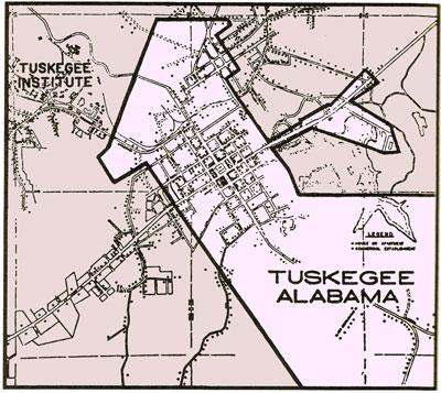 Tuskegee Map Gomillion 