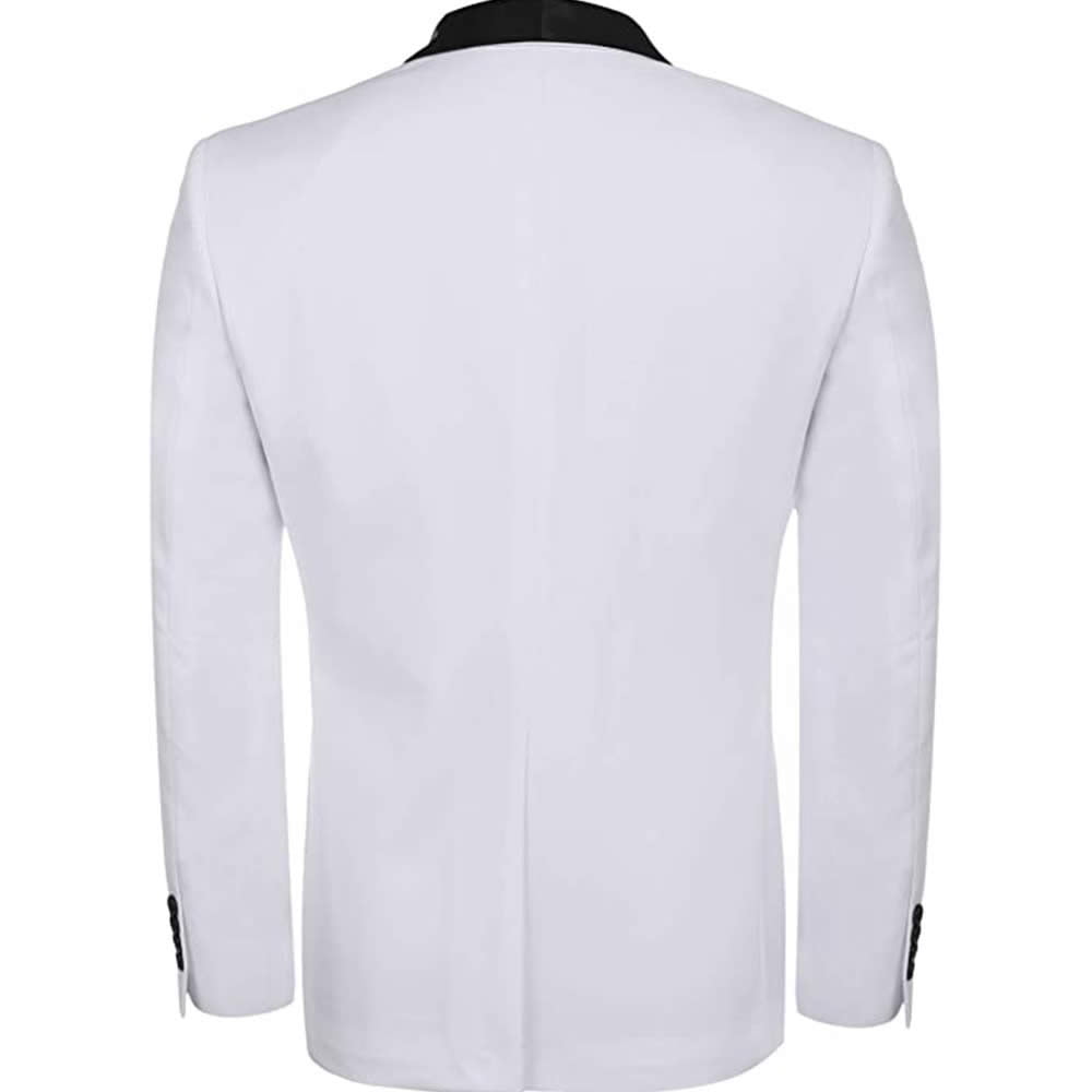 Andre Emilio Custom White Dinner Jacket For Men
