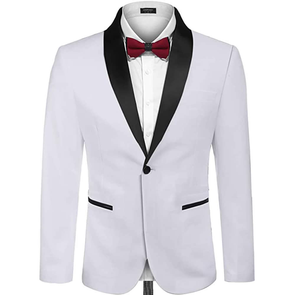 Andre Emilio Custom White Dinner Jacket For Men