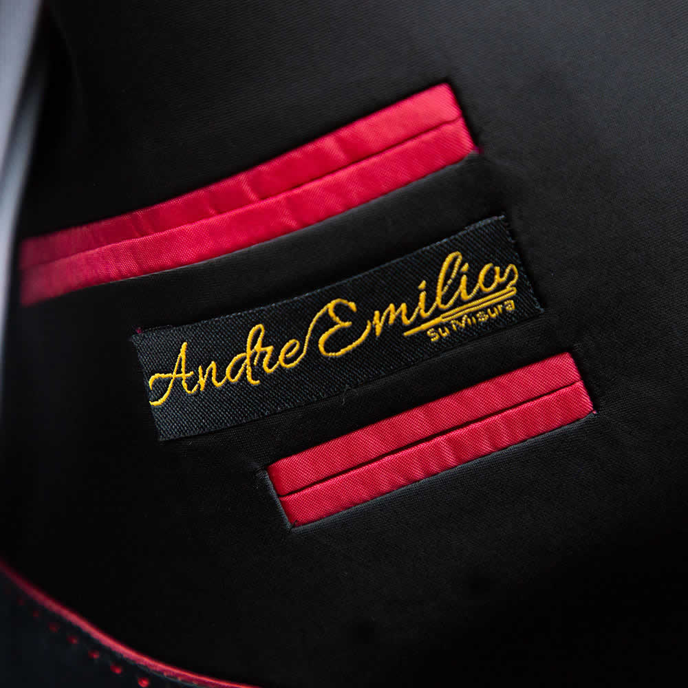Andre Emilio Red Velvet Tuxedo Jacket For Men