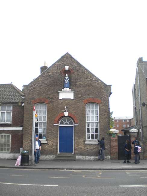 The former Blue Coat Charity School for Girls in Church Street, Edmonton, north London.