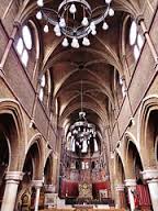 St Peter's church, Vauxhall, London; brick vaulting