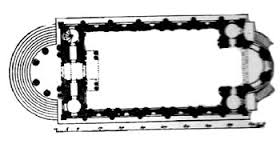 St Mary-le-Strand, ground plan