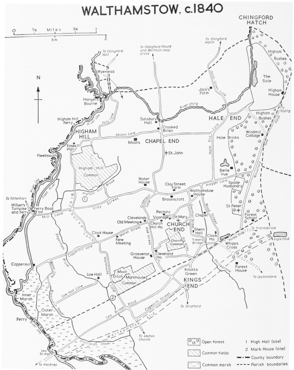 Walthamstow c.1840. http://www.british-history.ac.uk/vch/essex/vol6/pp240-250