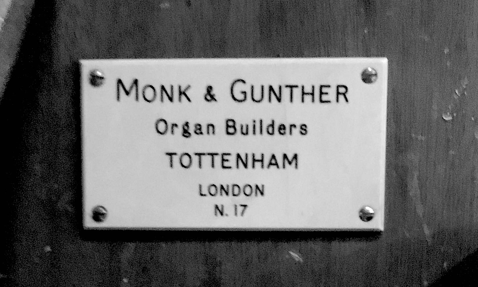 Detail: the pipe organ by Monk & Gunther (1975) in the church of St Paul the Apostle, Wood Green, London N22.