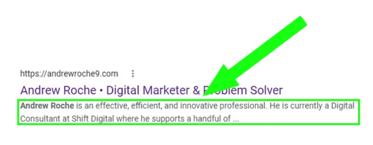 Keyword Placement - Meta Description • Andrew Roche Meta Description