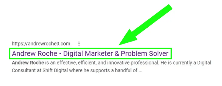 Keyword Placement - Title Keyword • Andrew Roche Keyword Placement - Title Keyword