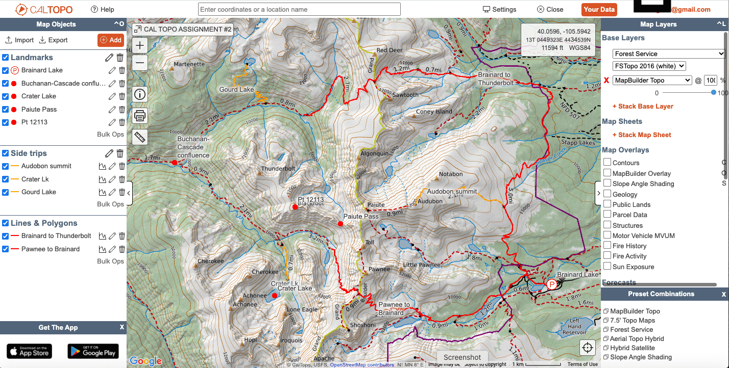 Assignment Create A Topographic Mapset With CalTopo Skurka Adventures CalTopo NEW 