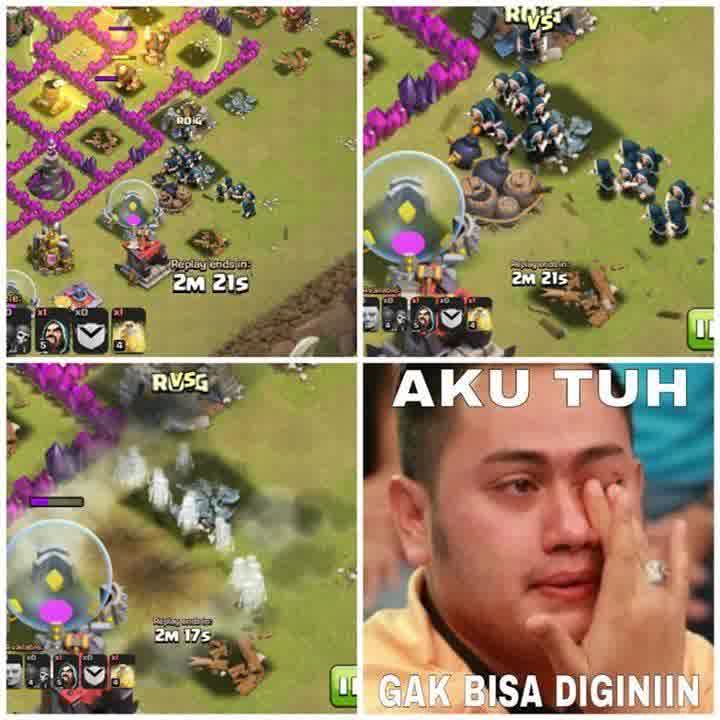 Coc singkatan dari clash of clans adalah sebuah permainan yang mengandalkan strategi dimana pemain membangun komunitas, menyerang pemain . â DP BBM Meme COC Lucu Unik dan Gokil Terbaru