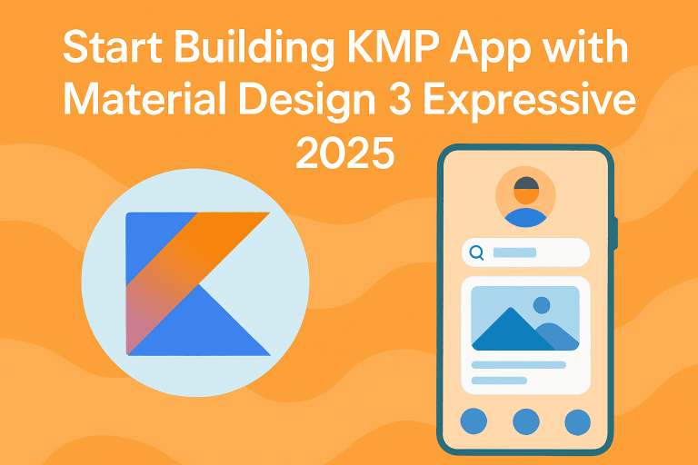 start building kmp app with material design 3 expressive 2024