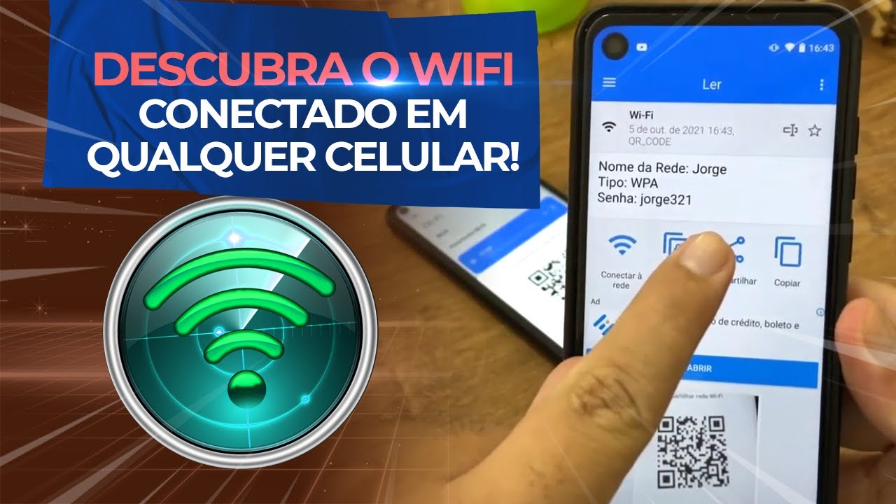Como descobrir a SENHA do WIFI conectado pelo QR CODE em QUALQUER ...