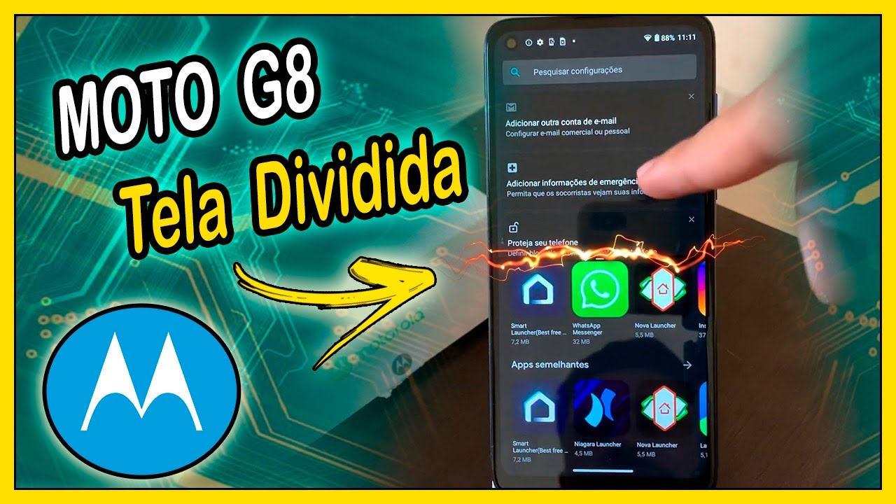 Como dividir a tela do Moto G8 – ANDROIDEMLOOP