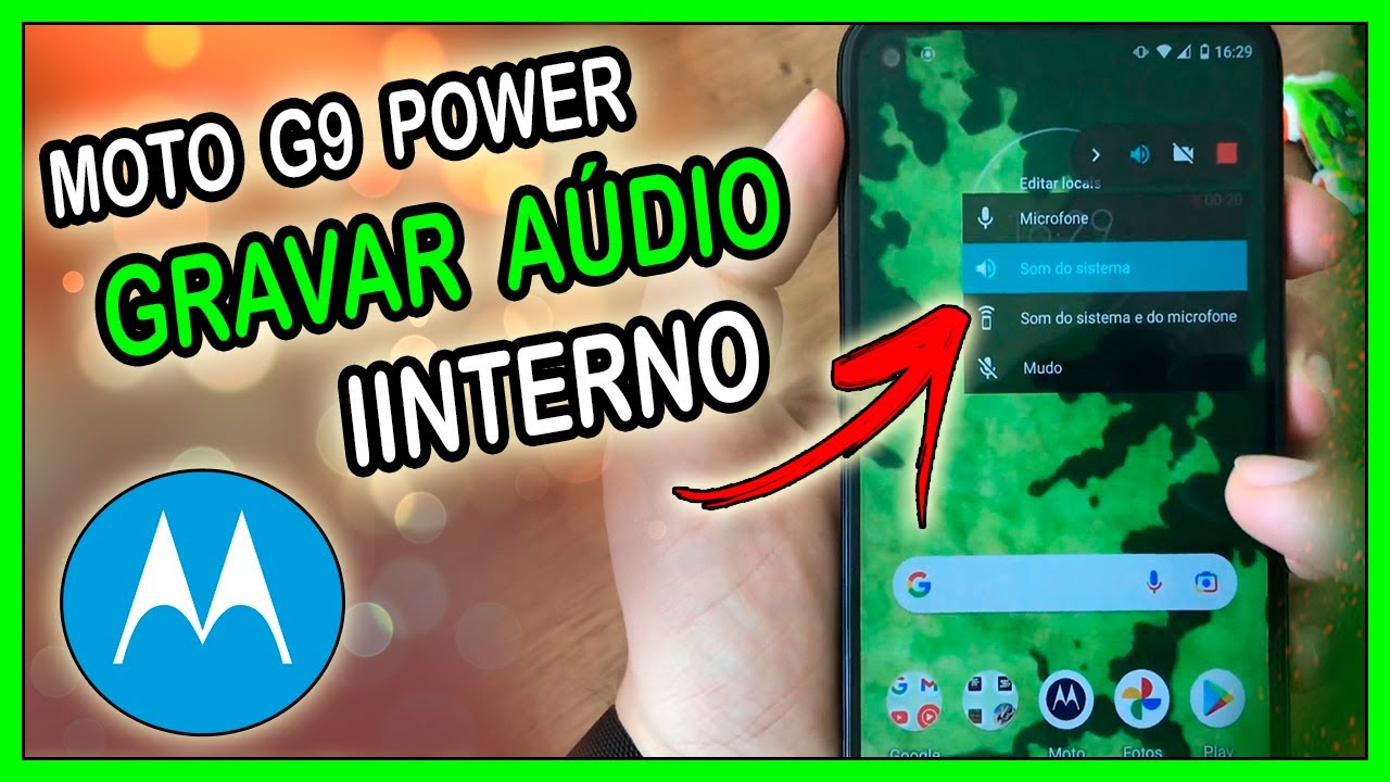 Como gravar a tela com áudio interno no Moto G9 Power – ANDROIDEMLOOP