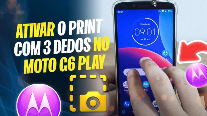 Como ativar o print com 3 dedos no Moto G6 Play – Passo a passo