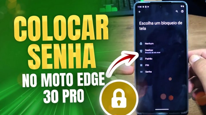 Como colocar senha no Moto Edge 30 Pro