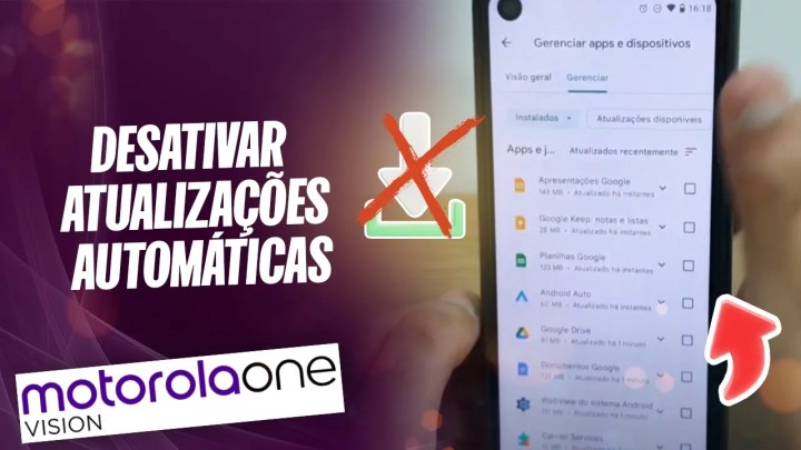 Como desativar atualizações automáticas no Moto One Vision – Passo a passo