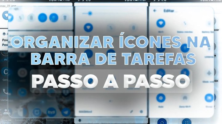 Moto G9 Power – Organizar ícones na barra de tarefas