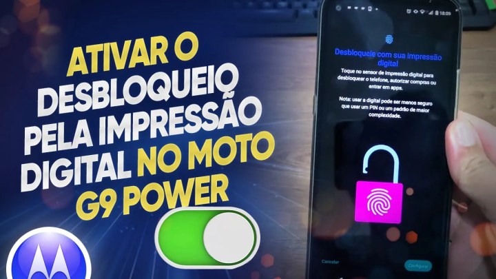 Moto G9 Power – Como ativar o desbloqueio pela impressão digital