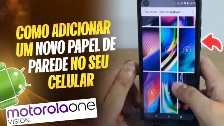 Moto One Vision – Como adicionar um novo papel de parede