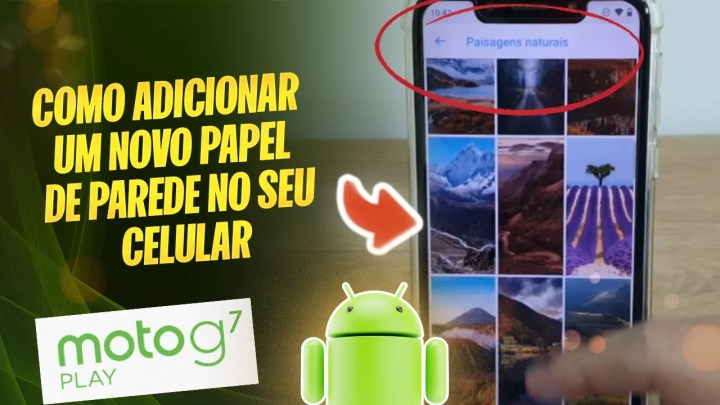 Moto G7 Play – Como adicionar um novo papel de parede no seu celular