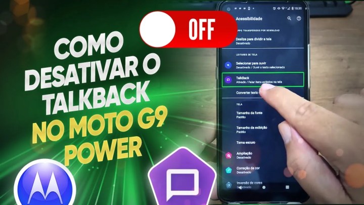 Como desativar o Talkback no Moto G9 Power – Passo a passo