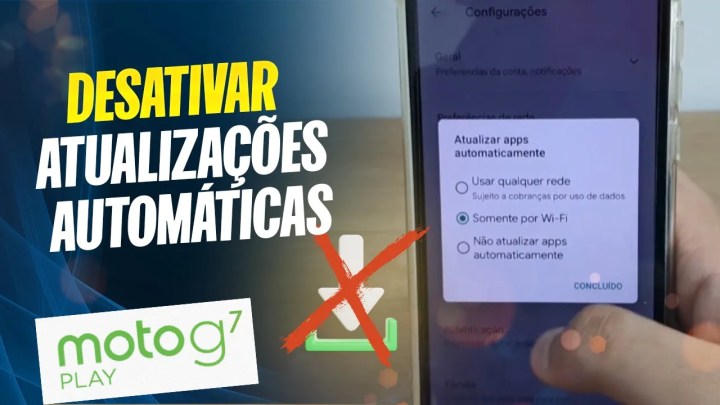 Moto G7 Play – Desativar atualizações automáticas