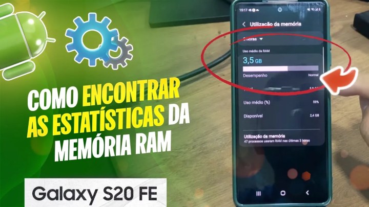 Como encontrar as estatísticas da memória RAM no Samsung S20 FE – Passo a passo