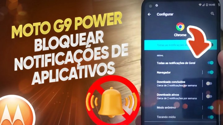Moto G9 Power – Bloquear notificações de aplicativos