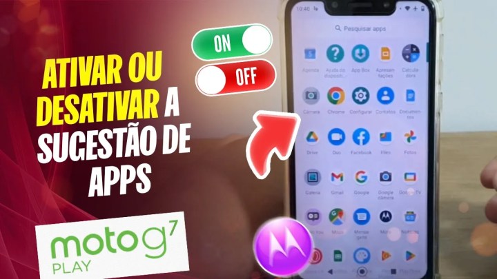 Como ativar ou desativar a sugestão de apps no Moto G7 Play – Passo a passo