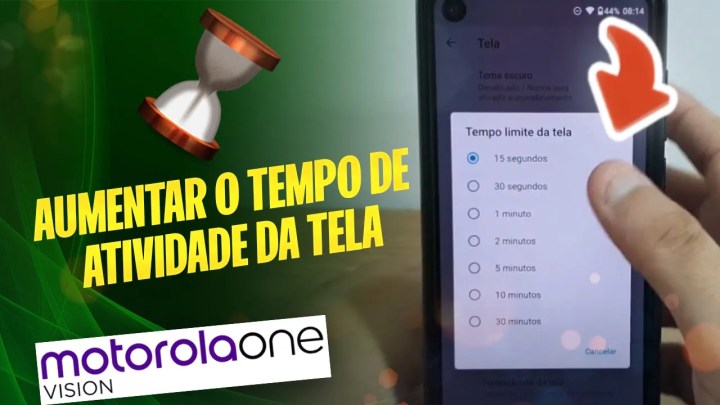 Como aumentar o tempo de atividade da tela do Moto One Vision – Passo a passo