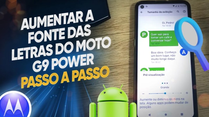 Como aumentar a fonte das letras do Moto G9 Power – Passo a passo