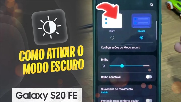 Como ativar o modo escuro no Samsung S20 FE – Passo a passo