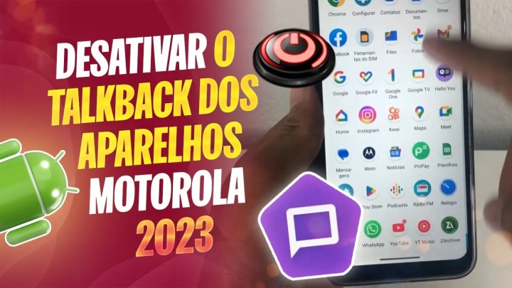 Como desastivar o TalkBack dos aparelhos Motorola 2023