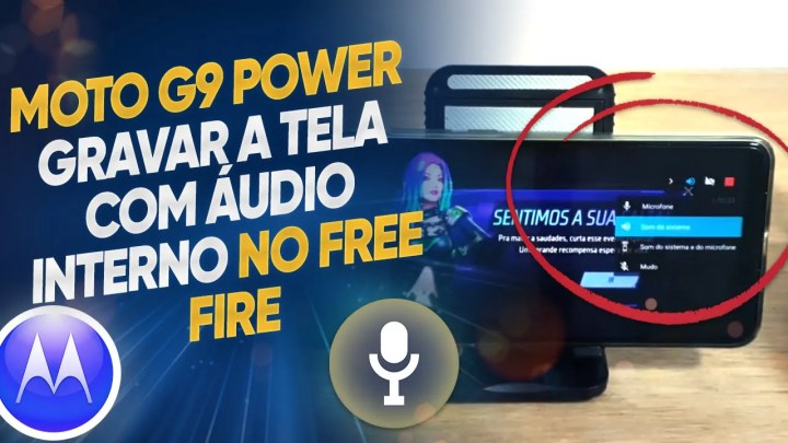 Moto G9 Power – Como gravar a tela com áudio interno no Free Fire