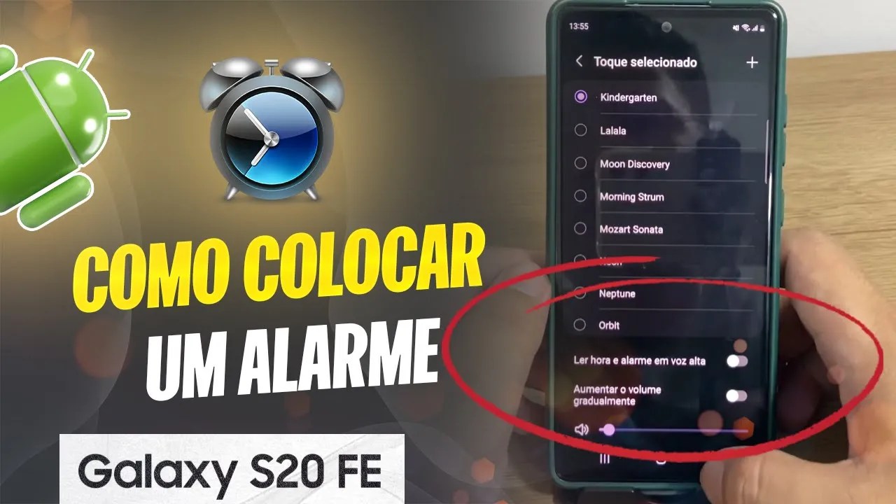 Como colocar um alarme no Samsung S20 FE Passo a passo ANDROIDEMLOOP
