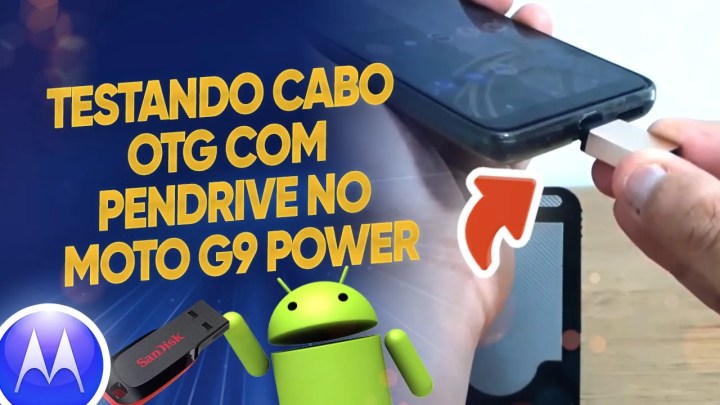Testando cabo OTG com pendrive no Moto G9 Power – Passo a passo