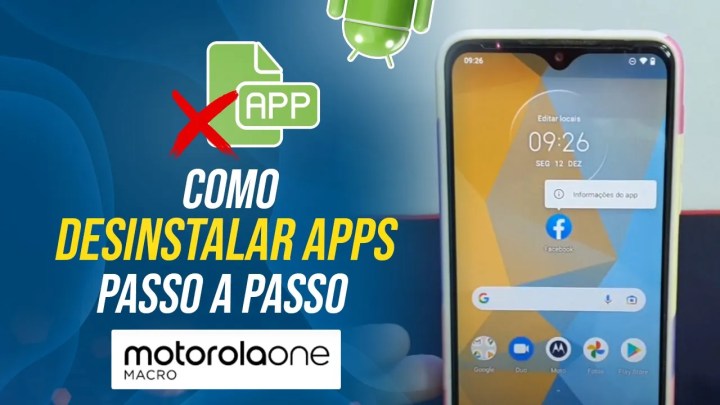 Como desinstalar apps no Moto one macro – passo a passo