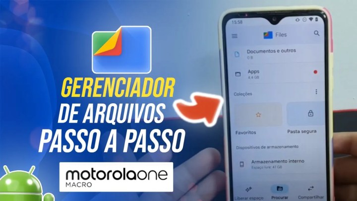 Gerenciador de Arquivos no Moto One Macro – Passo a passo