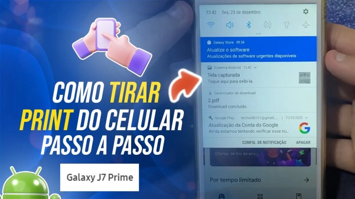 Como tirar print do celular no Samsung J7 Prime – Passo a passo