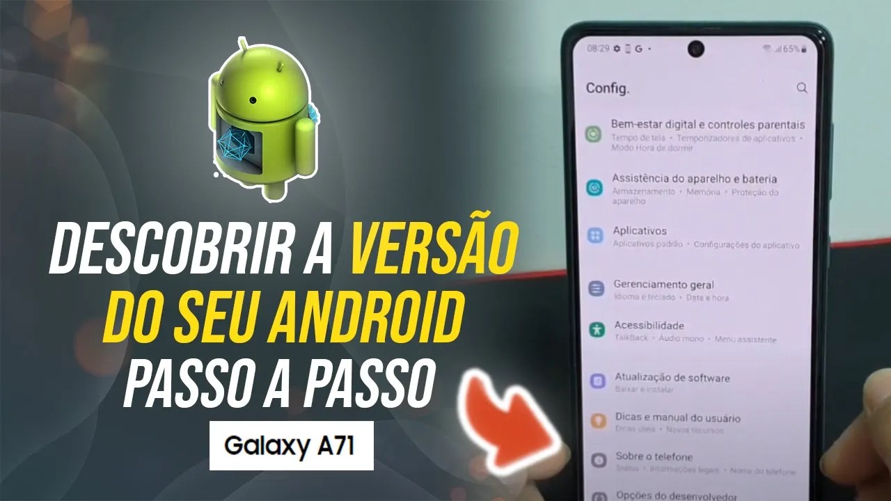 Como descobrir a versão do seu Android no Samsung A71 – Passo a passo ...