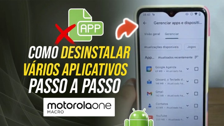 Como desinstalar vários aplicativos no Moto One Macro – Passo a passo