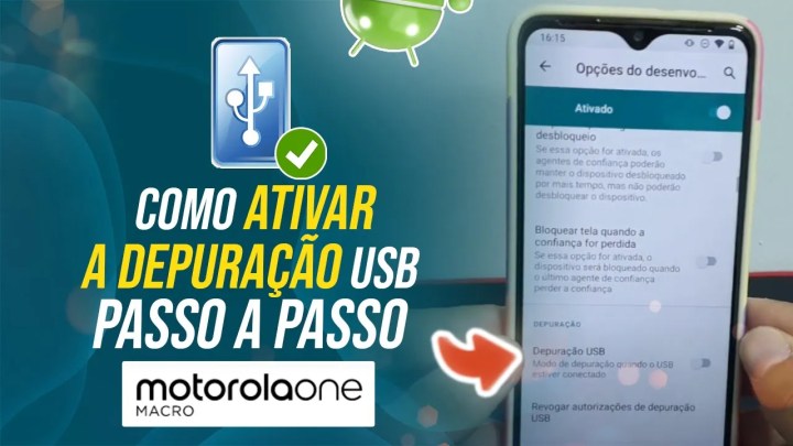 Como ativar a depuração USB no Moto One Macro – passo a passo