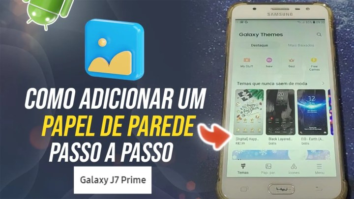 Samsung J7 Prime – Como adicionar um novo papel de parede no seu celular