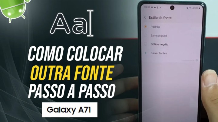 Como colocar outra fonte no Samsung A71 – Passo a passo